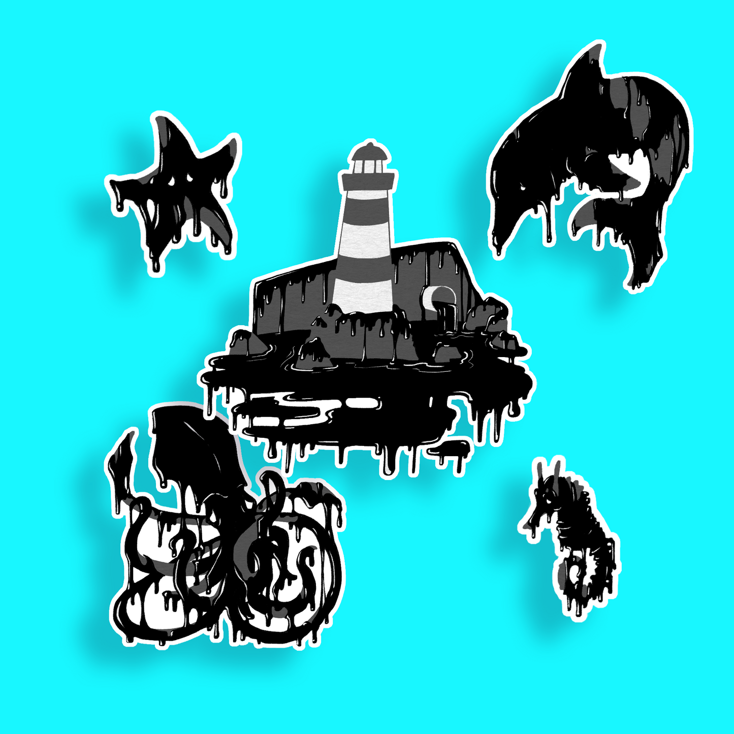 Inked Ocean | Sticker Pack