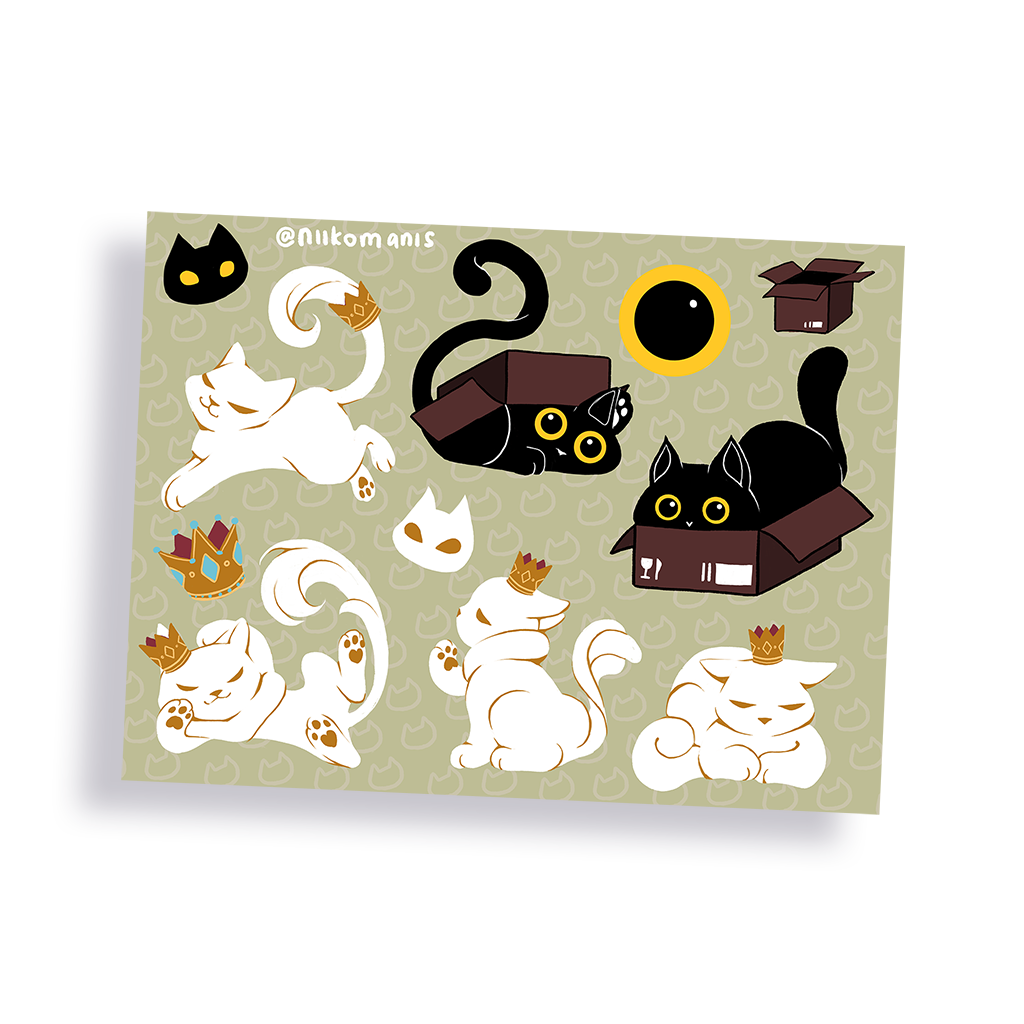 Königliche Katzen | Sticker Sheet