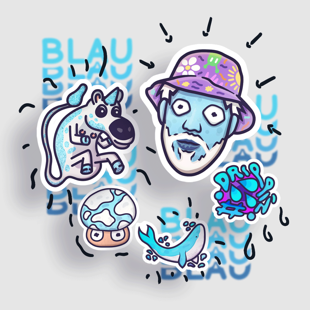 Blau | Sticker Pack