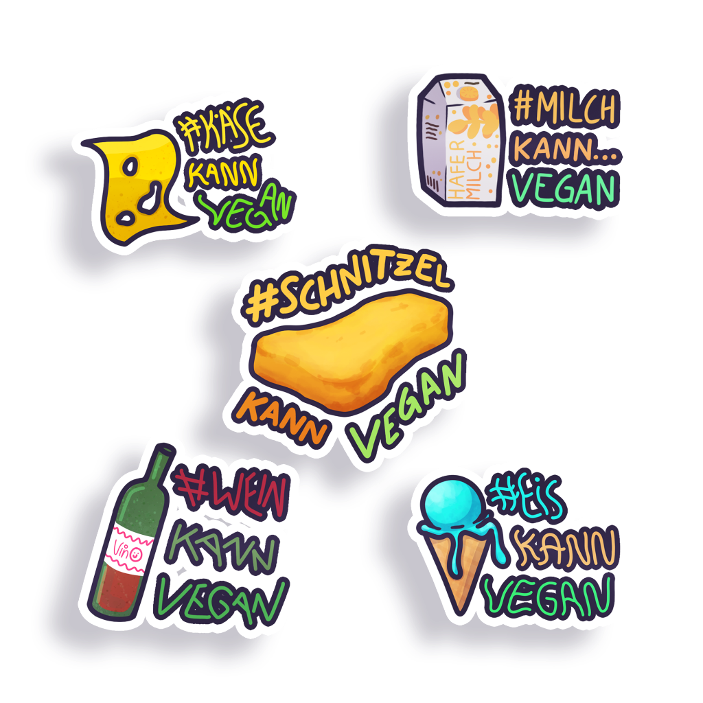 #KannVegan | Mini Sticker Pack